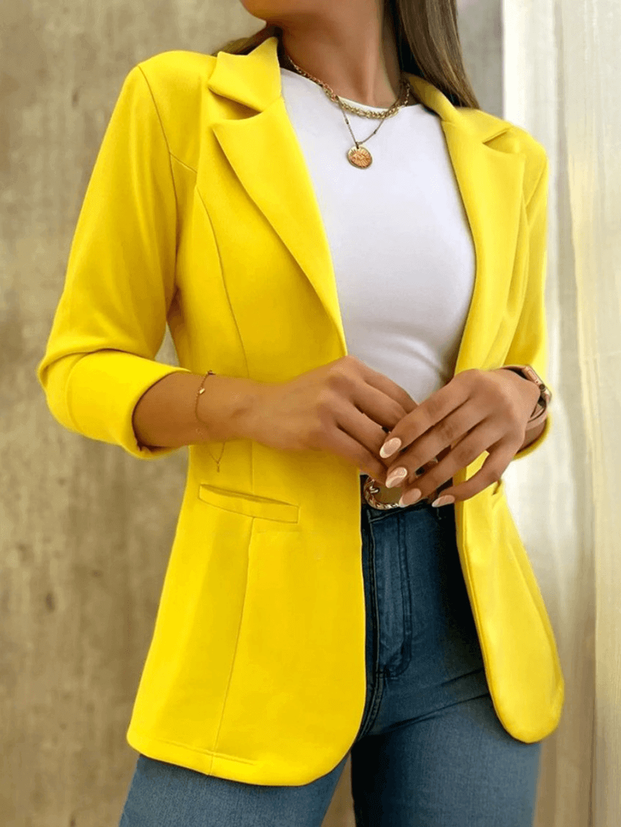 Valenzora | Eleganter Grüner Blazer für Damen