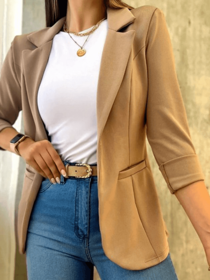 Valenzora | Eleganter Grüner Blazer für Damen