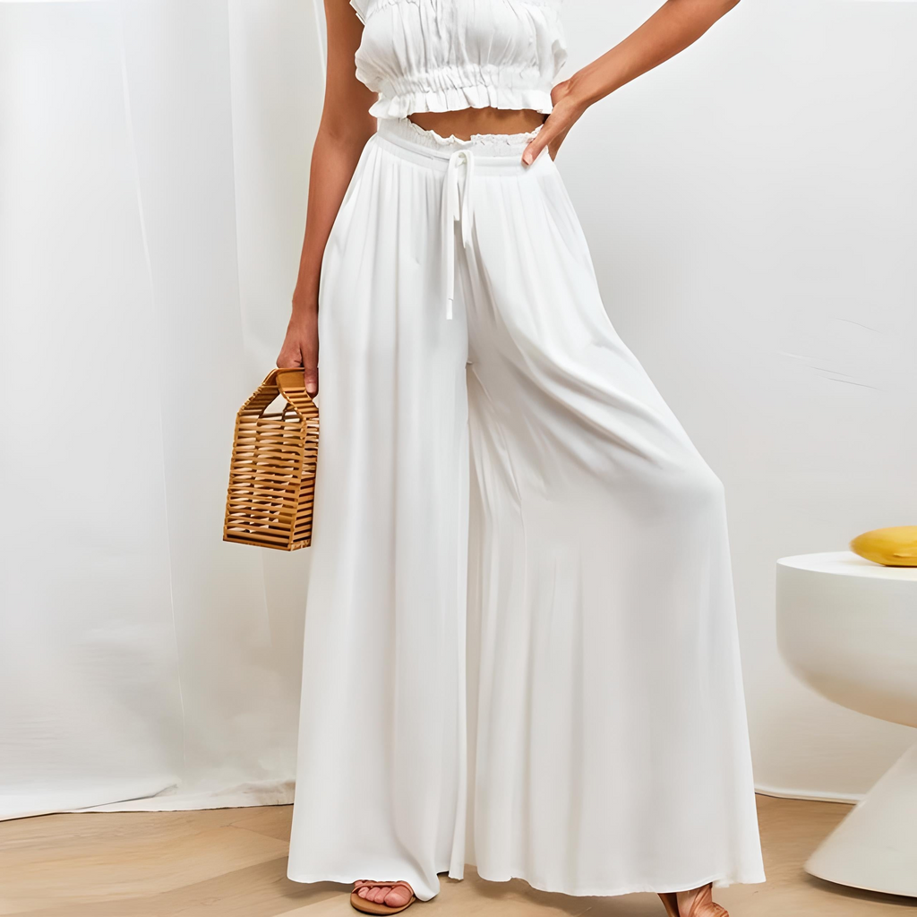 Valenzora | Women's Elegant Wide Leg Summer Trousers