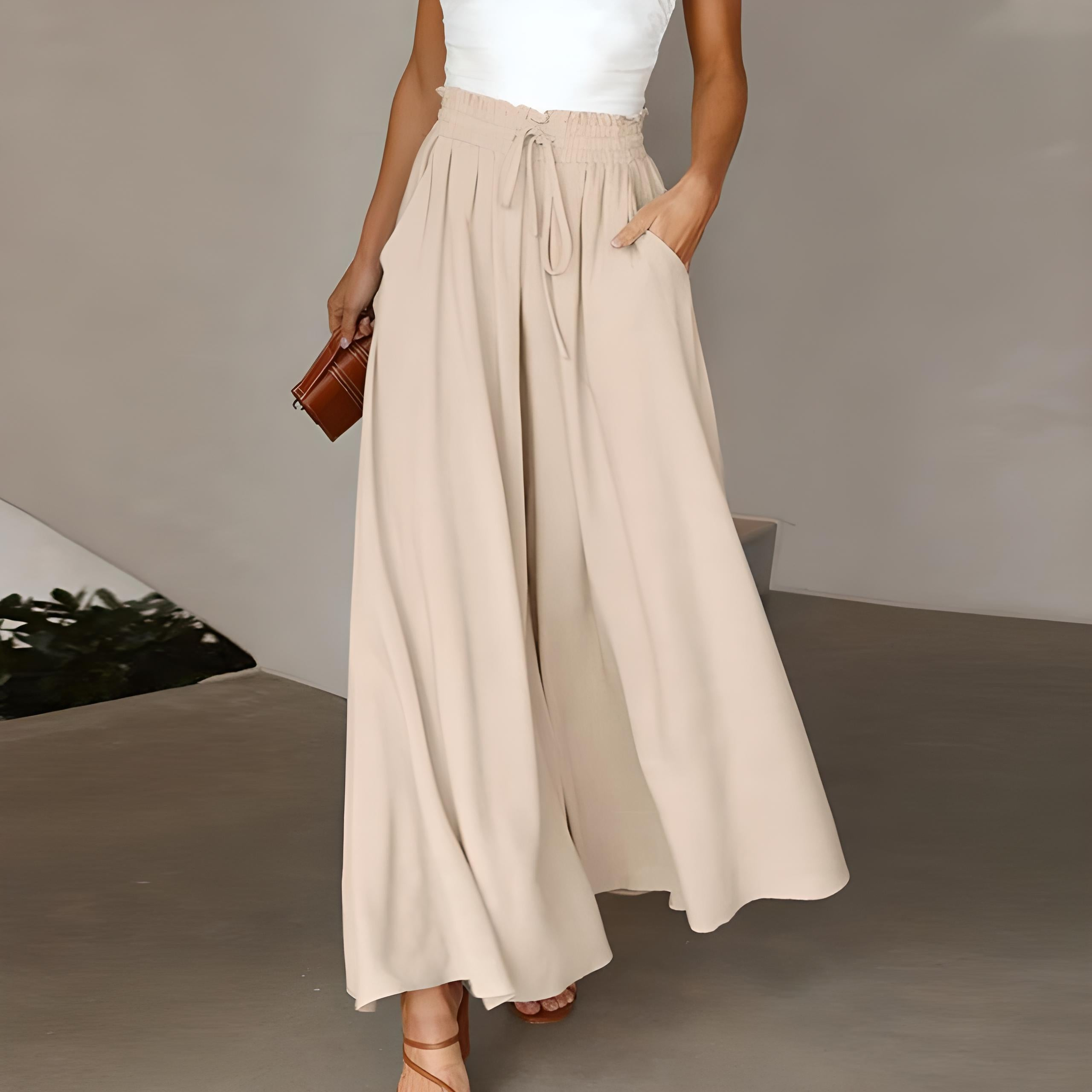 Valenzora | Women's Elegant Wide Leg Summer Trousers