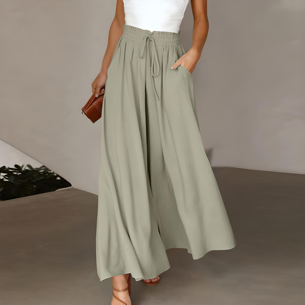 Valenzora | Women's Elegant Wide Leg Summer Trousers