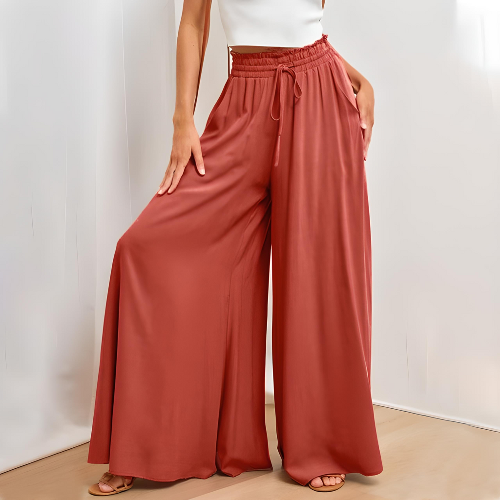 Valenzora | Women's Elegant Wide Leg Summer Trousers