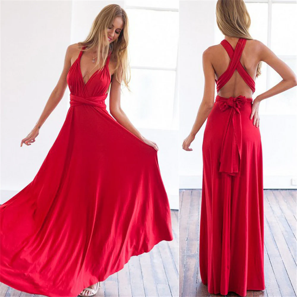 Valenzora | Women's Elegant Wrap Dress Evening Dress
