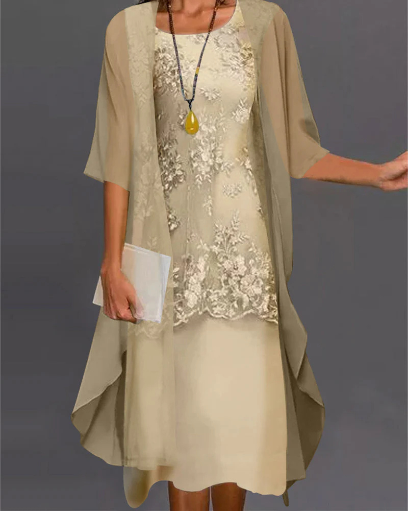 Valenzora | Chiffon Dress Festive Midi
