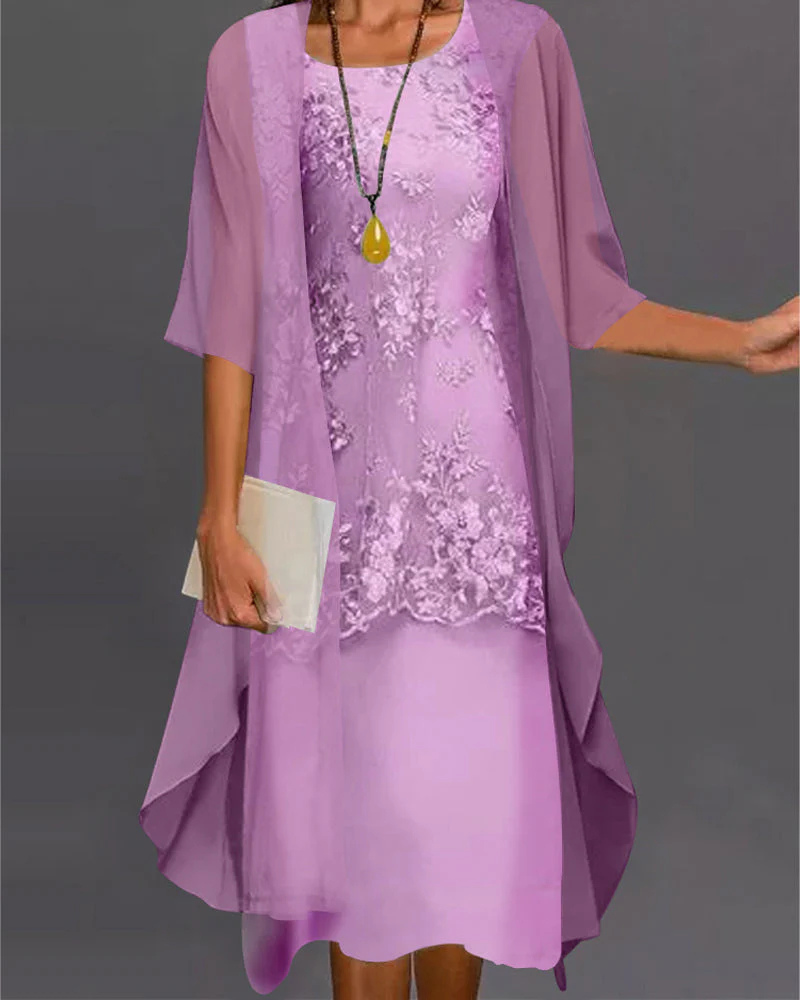 Valenzora | Chiffon Dress Festive Midi