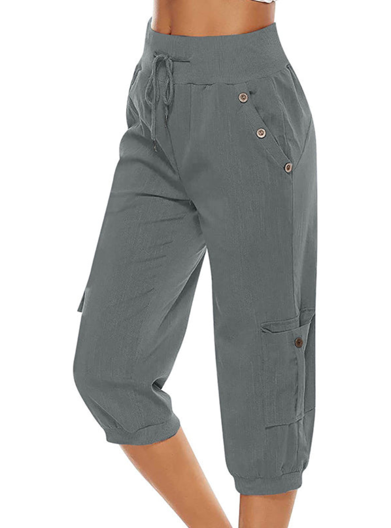 Valenzora | Lässige Damenhose mit hohem Bund