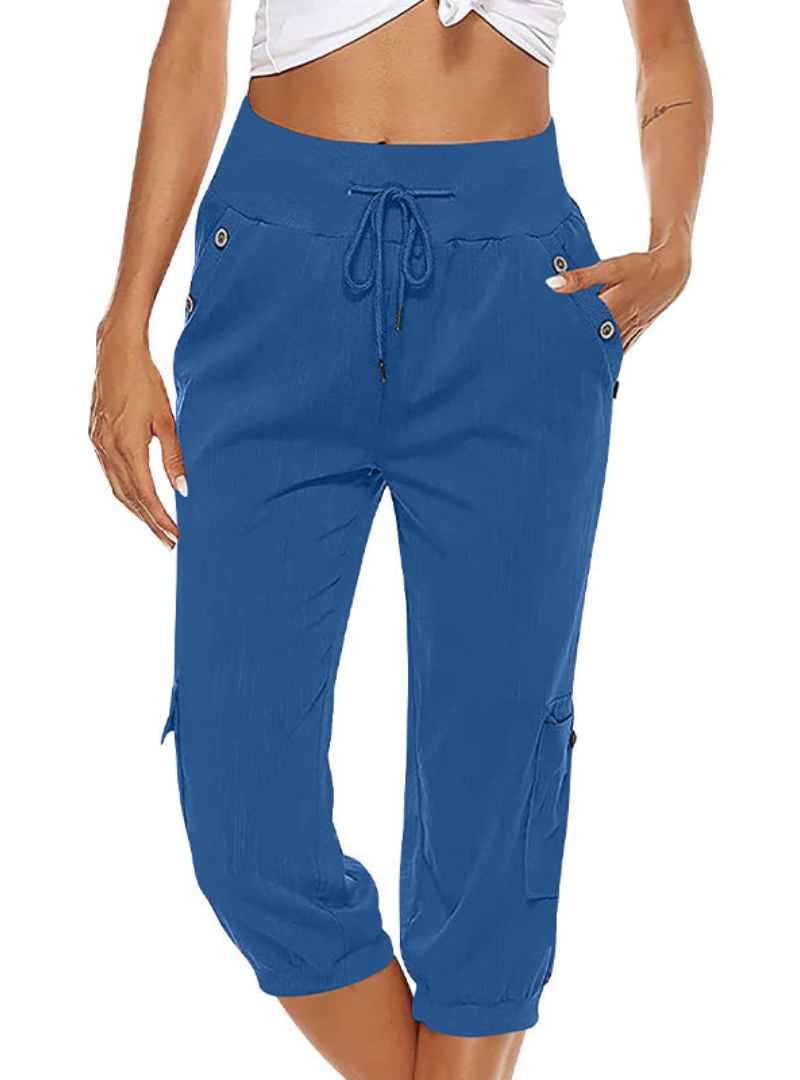 Valenzora | Lässige Damenhose mit hohem Bund