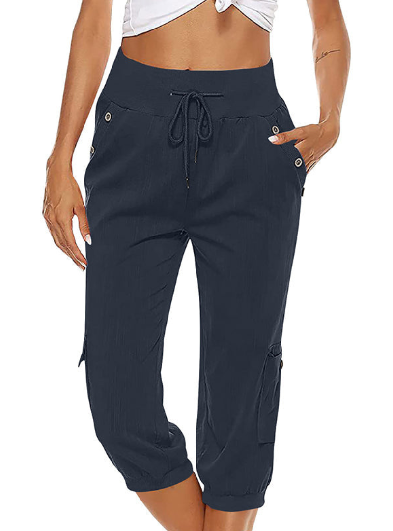 Valenzora | Lässige Damenhose mit hohem Bund