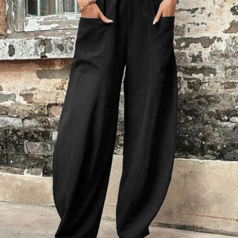 Valenzora | Women's high-waist trousers, loose fit