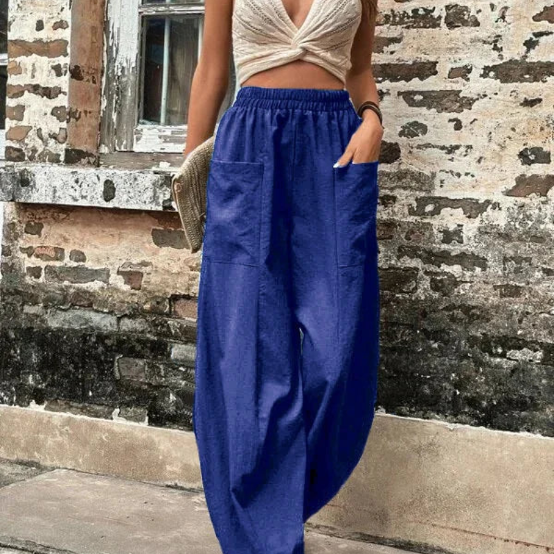 Valenzora | Women's high-waist trousers, loose fit