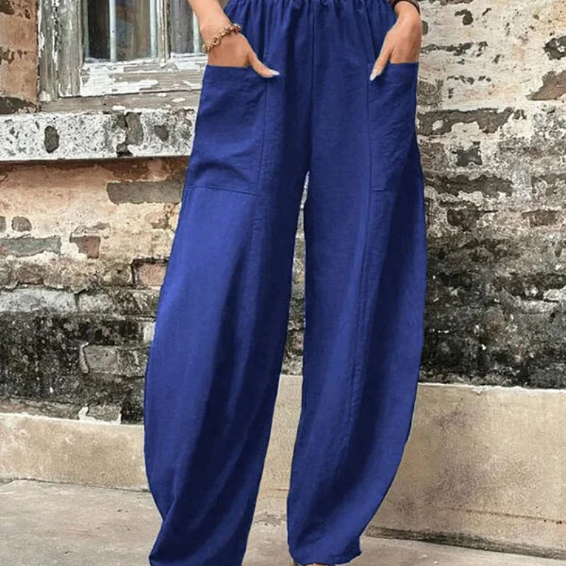Valenzora | Women's high-waist trousers, loose fit
