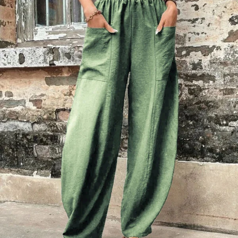 Valenzora | Women's high-waist trousers, loose fit
