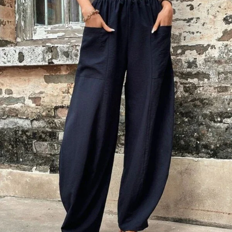 Valenzora | Women's high-waist trousers, loose fit