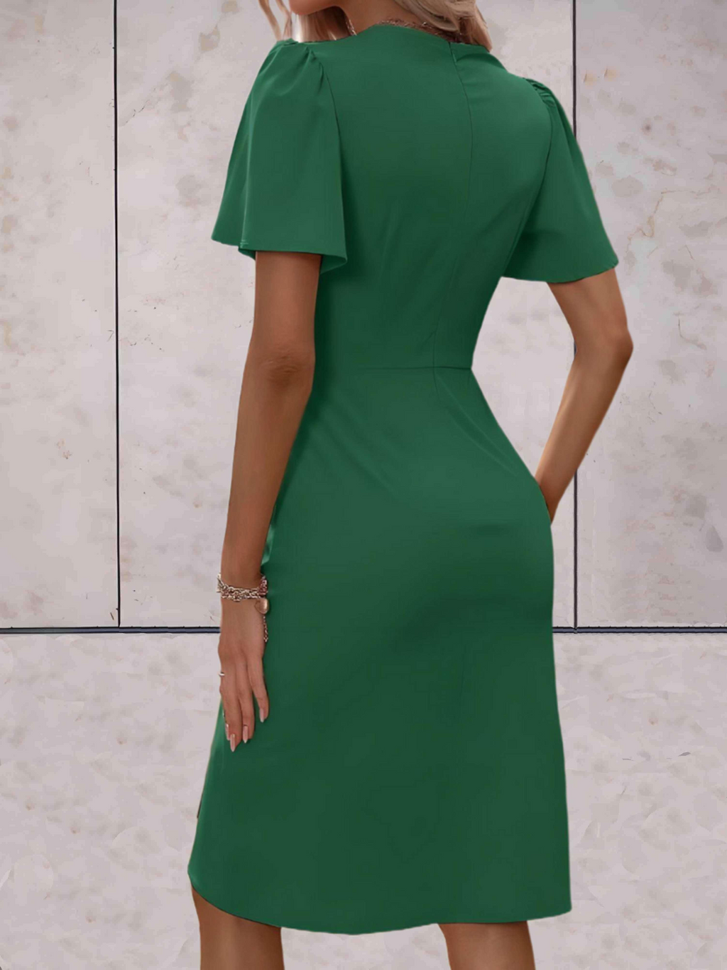 Valenzora | Wedding Guest Wrap Dress Mini