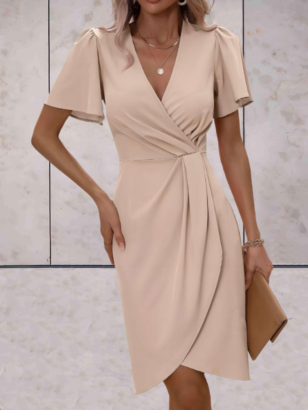 Valenzora | Wedding Guest Wrap Dress Mini