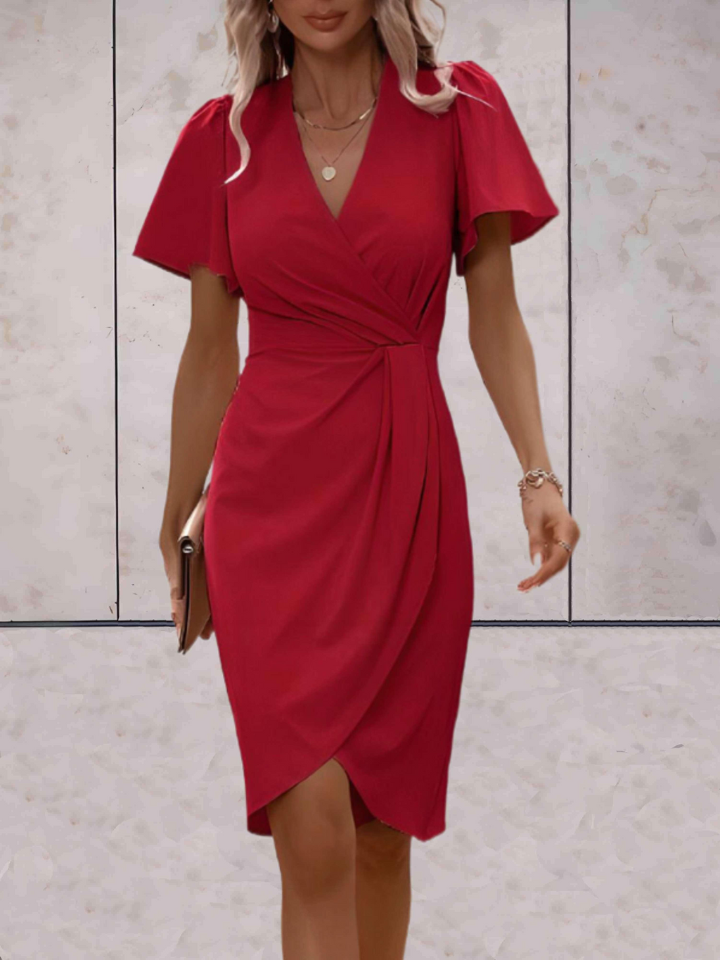 Valenzora | Wedding Guest Wrap Dress Mini