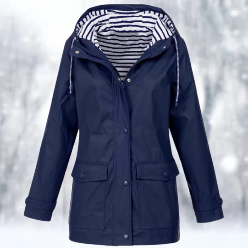 Valenzora | Women's Hooded Rain Jacket Waterproof