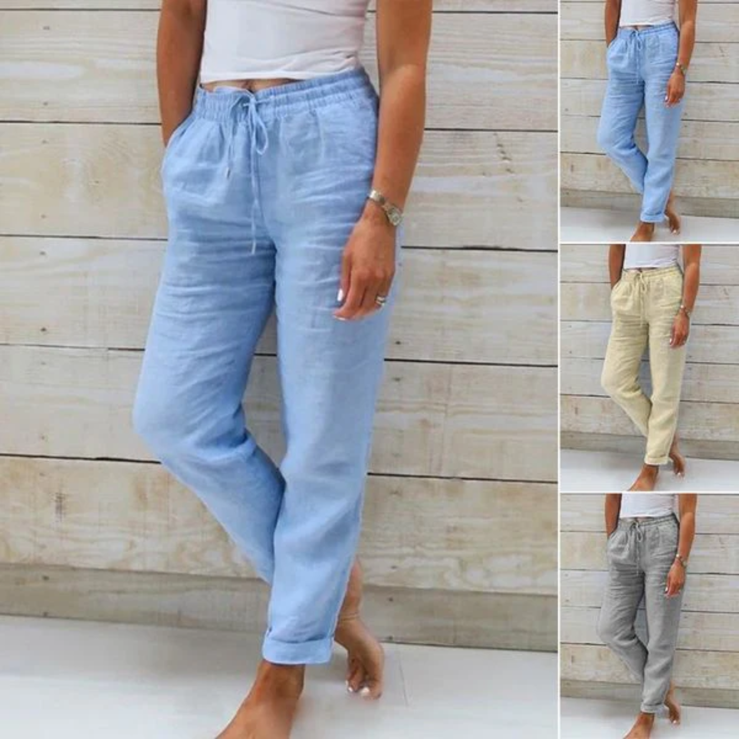 Valenzora | Leichte Sommerhose Stoffhose für Damen