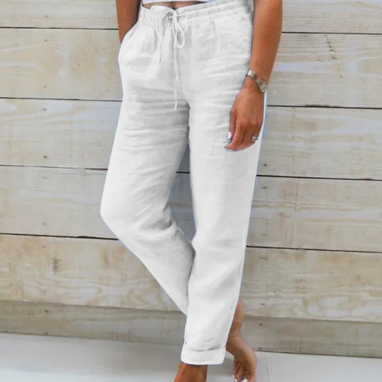 Valenzora | Leichte Sommerhose Stoffhose für Damen