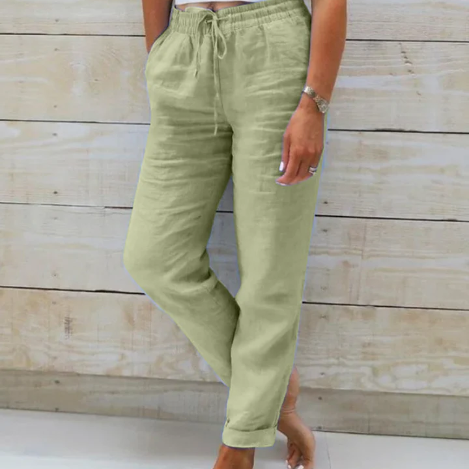 Valenzora | Leichte Sommerhose Stoffhose für Damen