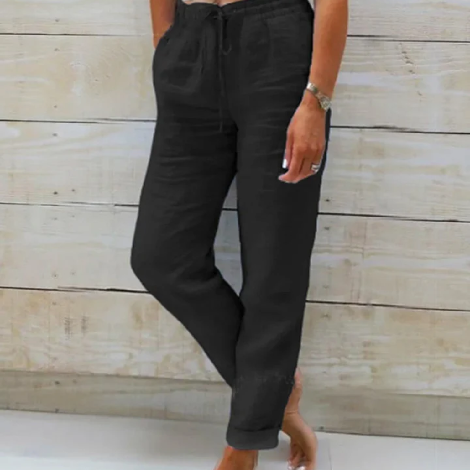 Valenzora | Leichte Sommerhose Stoffhose für Damen
