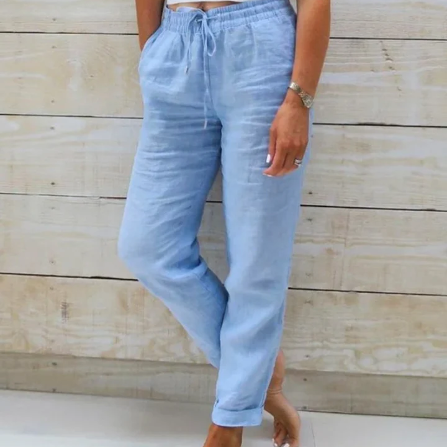 Valenzora | Leichte Sommerhose Stoffhose für Damen