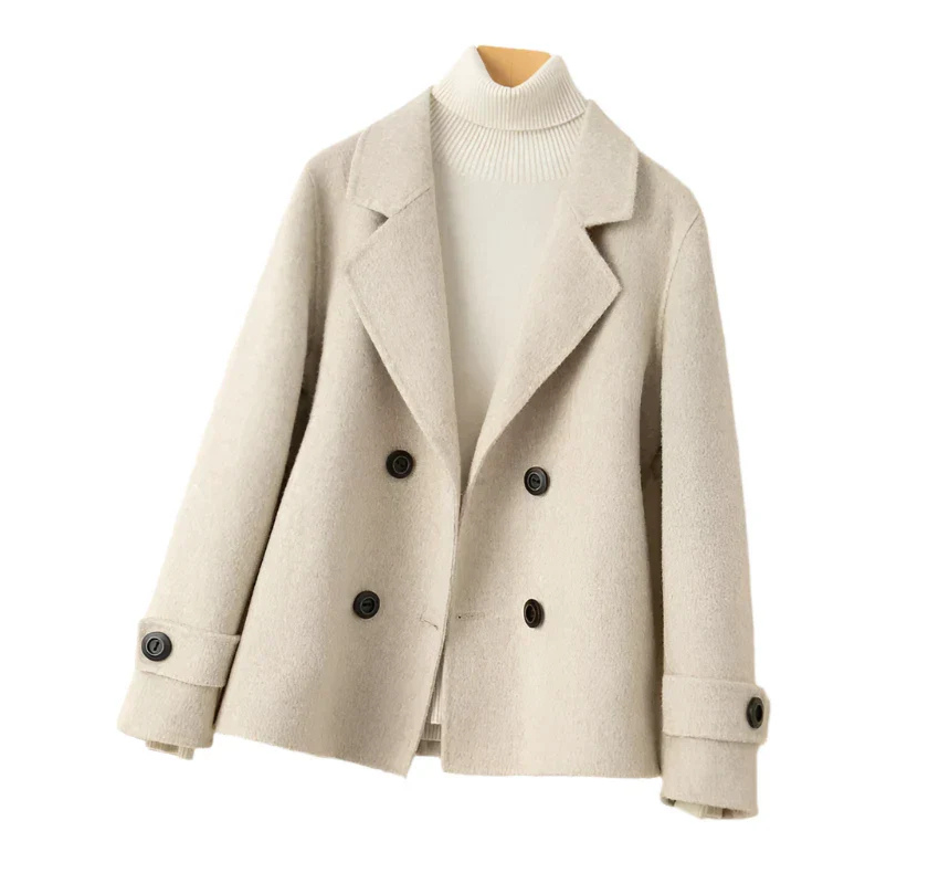 Valenzora | Women's Beige Pea Jacket
