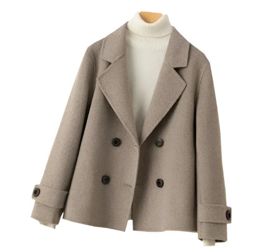 Valenzora | Women's Beige Pea Jacket