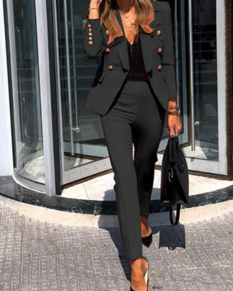 Valenzora | Women's Elegant Two-Piece Suit Set