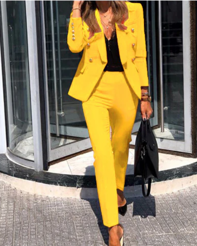 Valenzora | Women's Elegant Two-Piece Suit Set