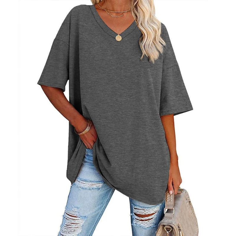 Valenzora | Damen-Shirt große Größen Schwarz