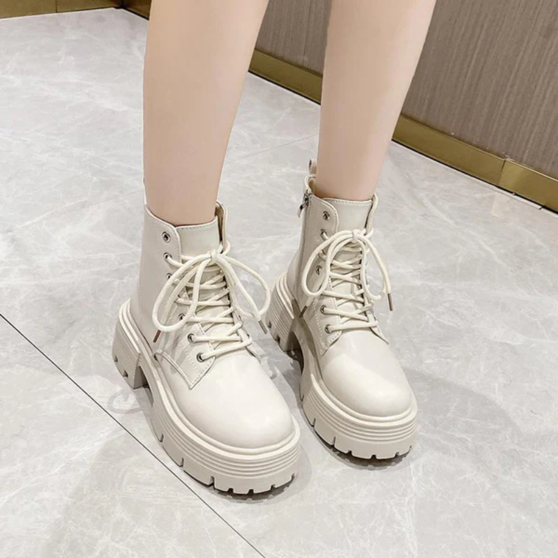 Valenzora | Women's Platform Boots Black