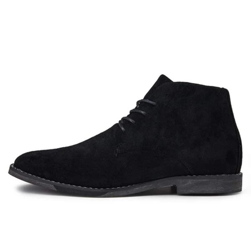 Valenzora | Women's Black Flat Ankle Boots