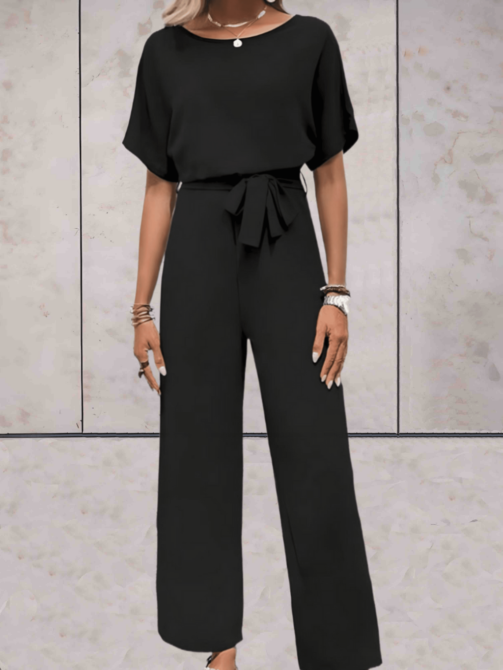 Valenzora | Eleganter Damen-Overall Schwarz