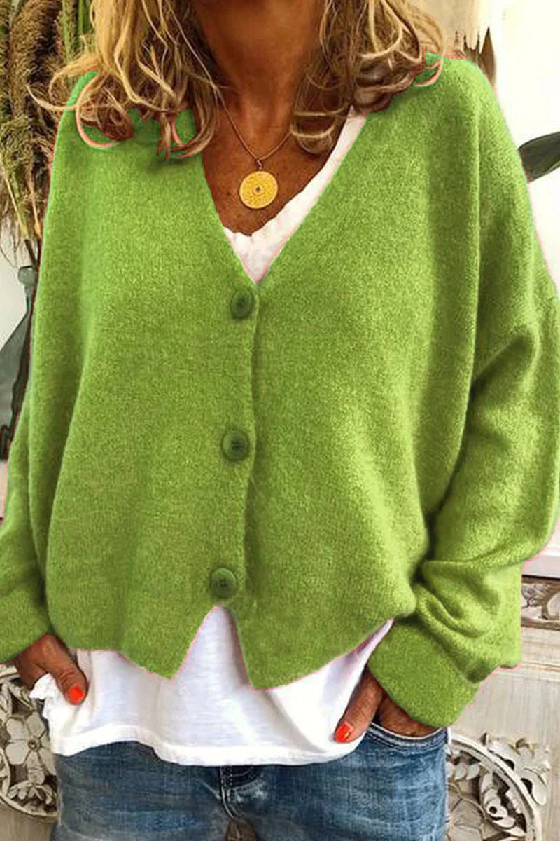 Valenzora | Kurze rote Strickjacke für Damen