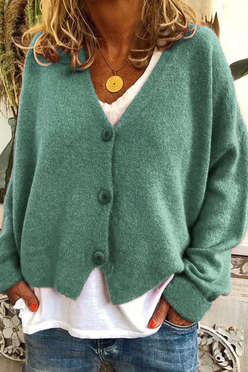 Valenzora | Kurze rote Strickjacke für Damen