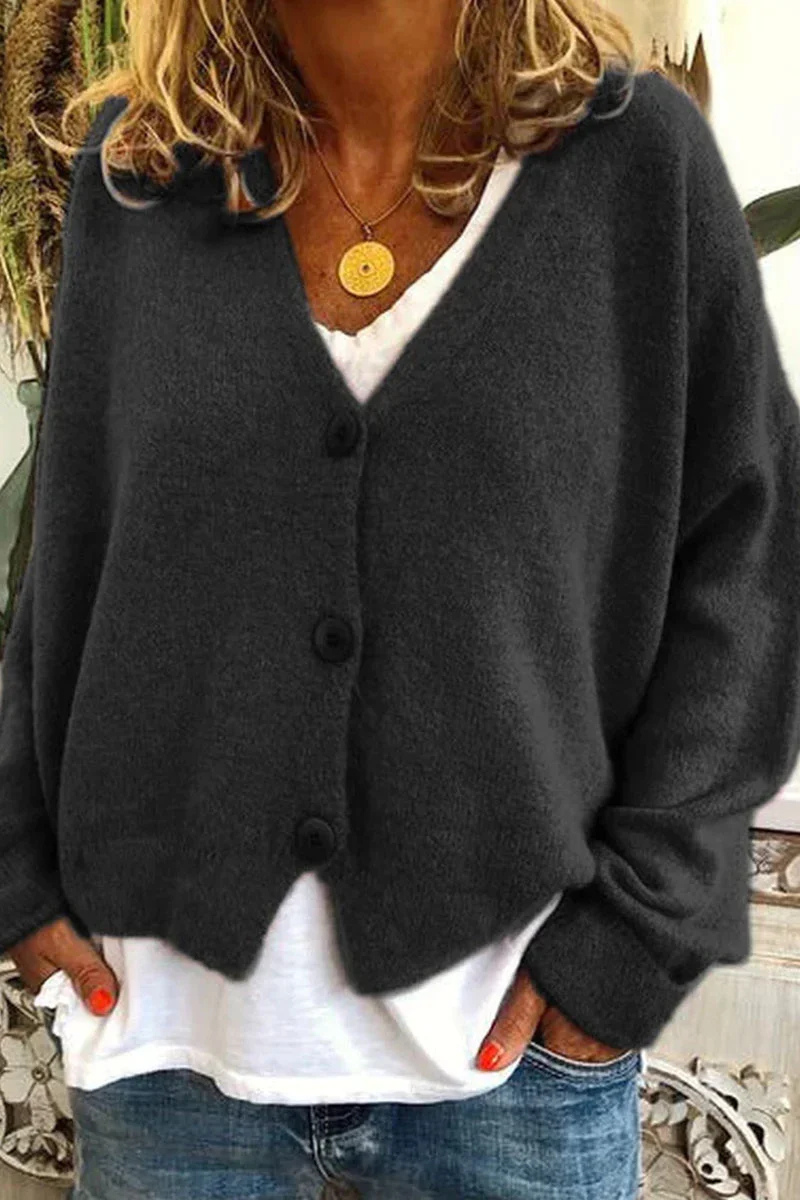 Valenzora | Kurze rote Strickjacke für Damen