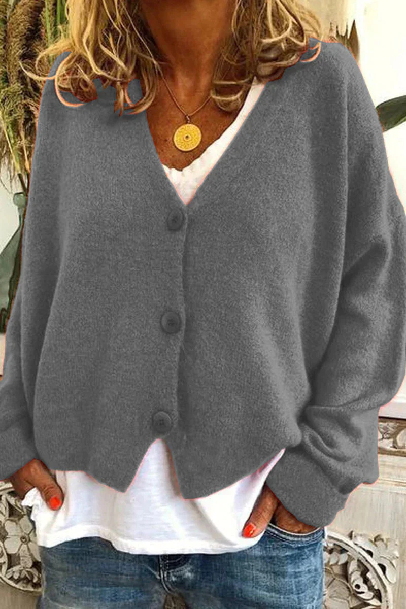 Valenzora | Kurze rote Strickjacke für Damen