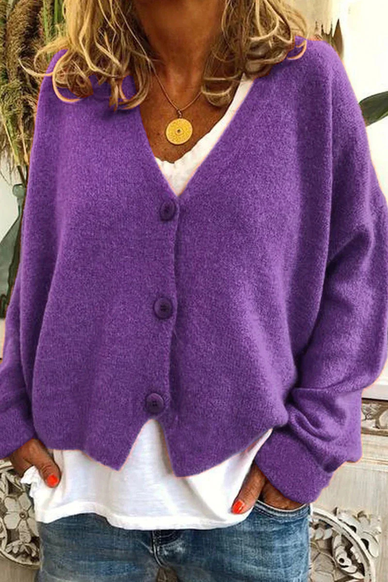 Valenzora | Kurze rote Strickjacke für Damen