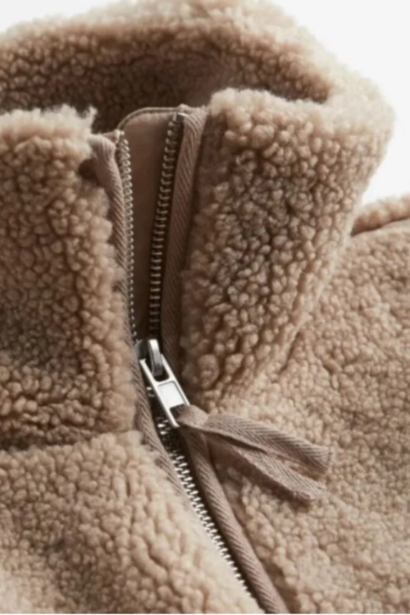 Valenzora | Damen Teddyjacke Weiß