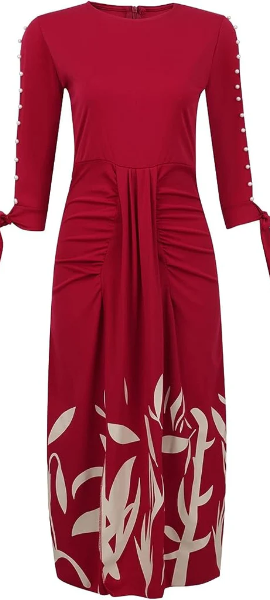 Valenzora | Festive Midi Wrap Dress Elegant