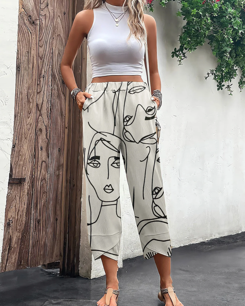 Valenzora | Elegante Damenhose mit weitem Bein