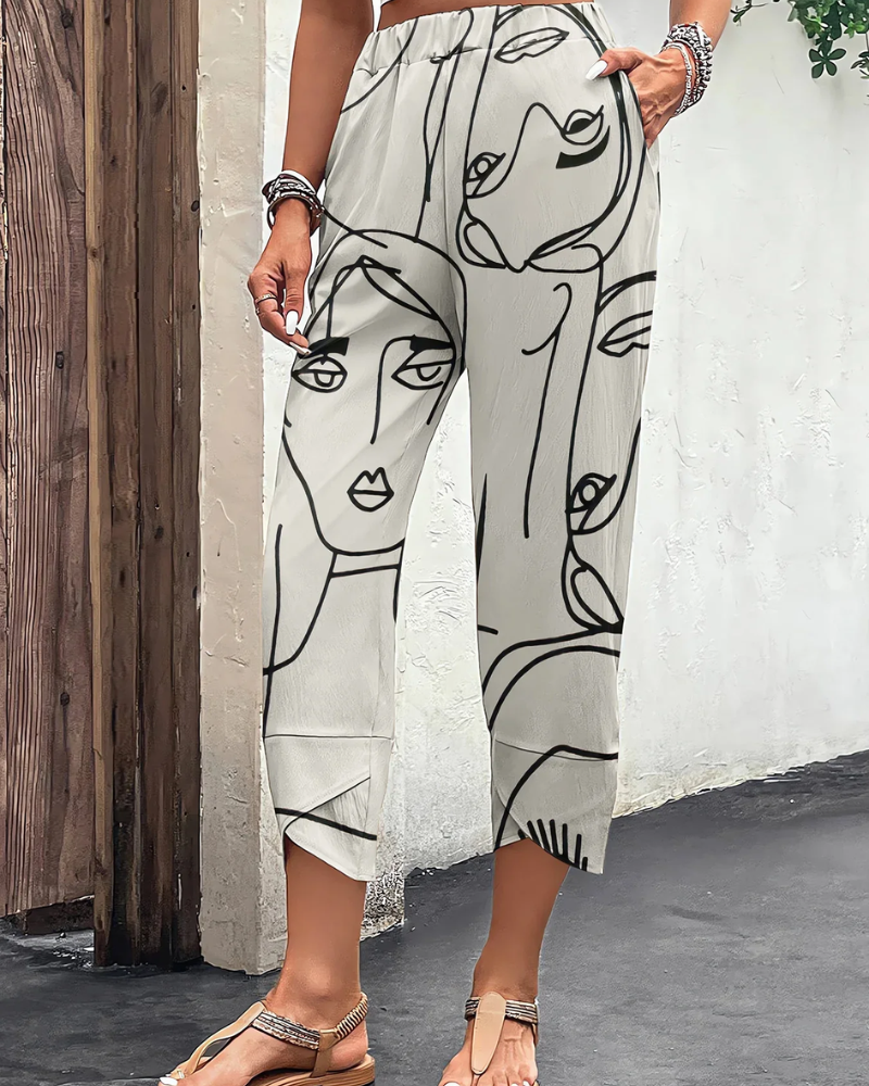 Valenzora | Elegante Damenhose mit weitem Bein