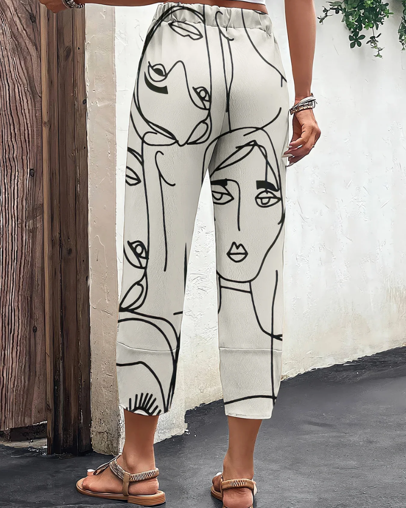 Valenzora | Elegante Damenhose mit weitem Bein