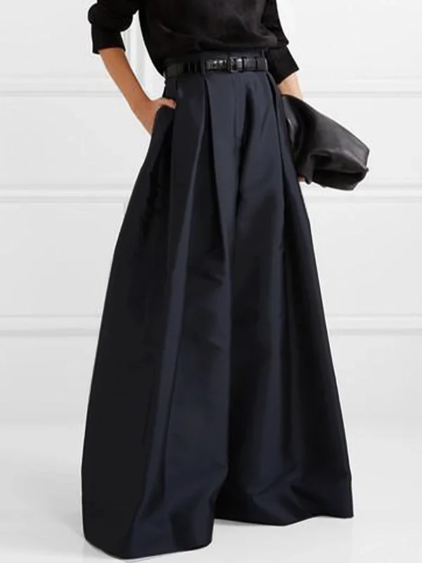 Valenzora | Loose-fitting trousers with a high waist, wide leg and pleated pockets