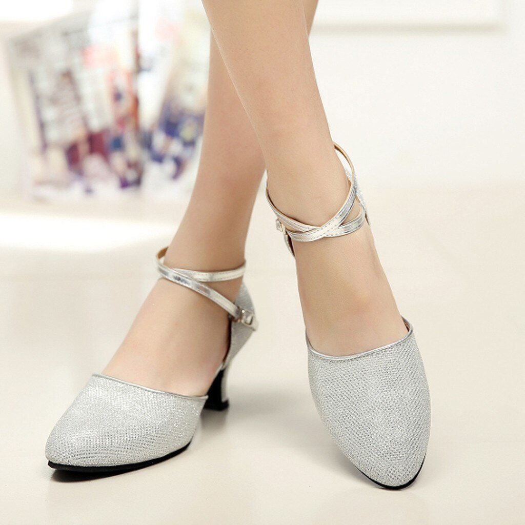 Valenzora | Dancing Sequins Soft Sole High Heels