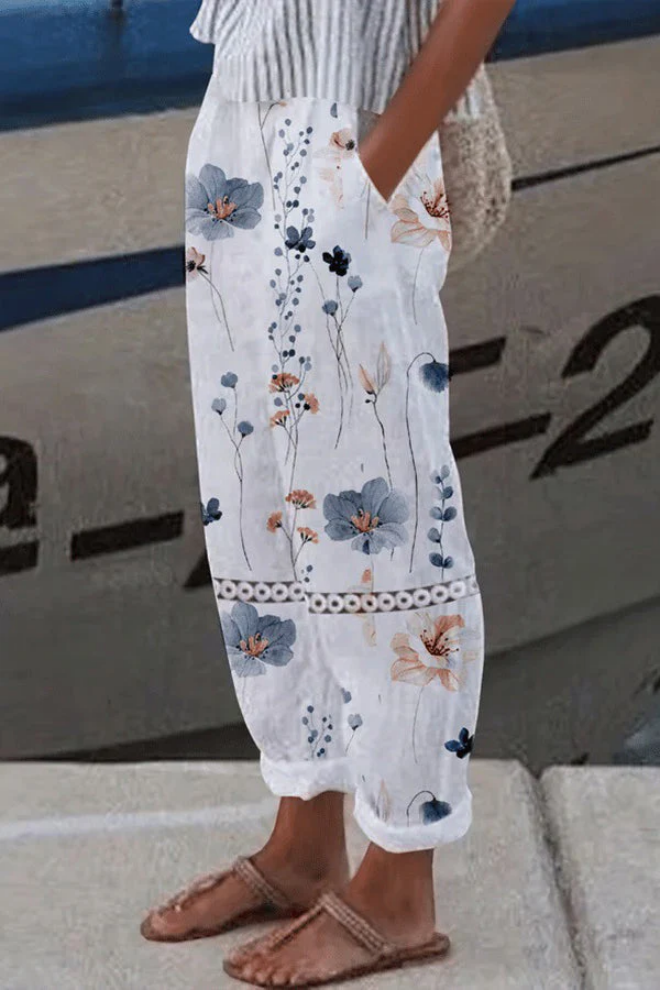 Valenzora | Lässig Unique Printed Button Pocket Pants
