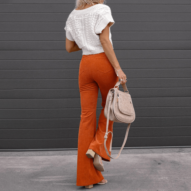 Valenzora | Curvy-cut flared trousers for women