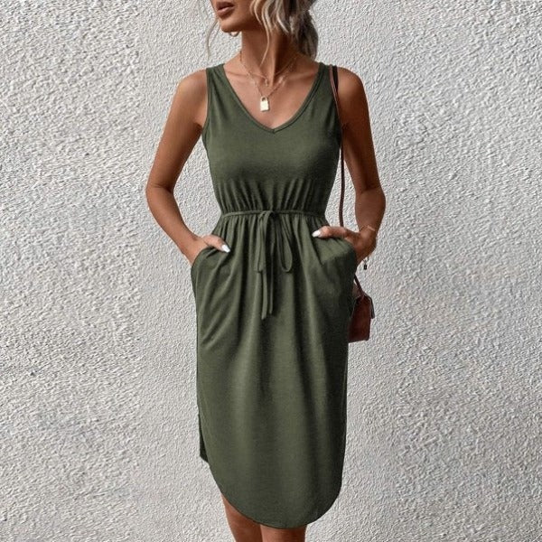 Valenzora – Elegantes Kleid mit Knopfleiste
