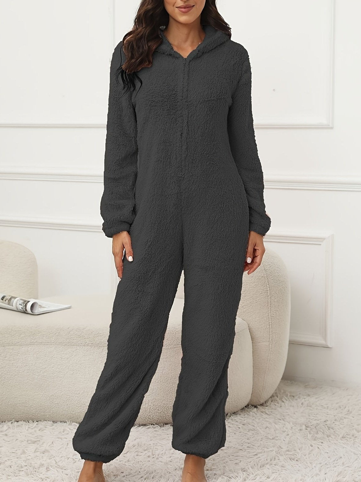 Valenzora | Hooded Lounge Jumpsuit For Stylish Winter Comfort For Women